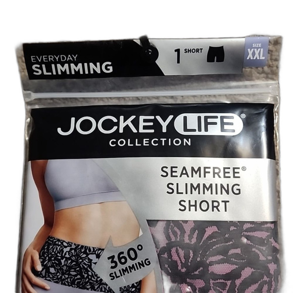Jockey Essentials Women's Seamfree Slimming Short, Cooling Shapewear,Size XL - Picture 5 of 7